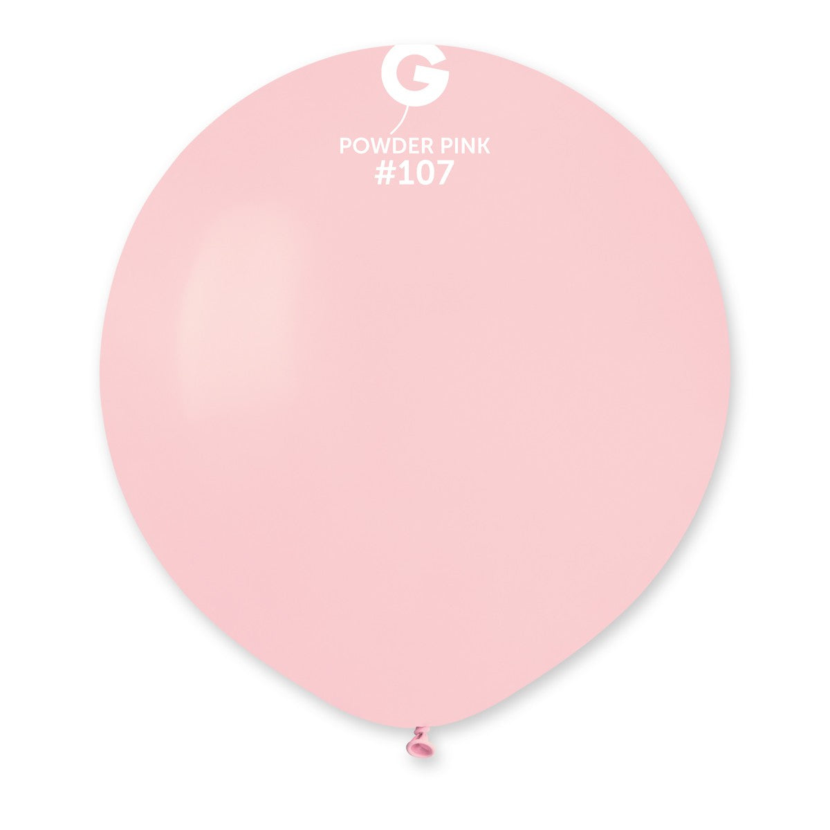 19" Powder Pink #107 G19 25pcs Round Balloon — Italian store beauty original 1200px