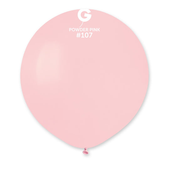 19" Powder Pink #107 G19 25pcs Round Balloon — Italian store beauty original 1200px