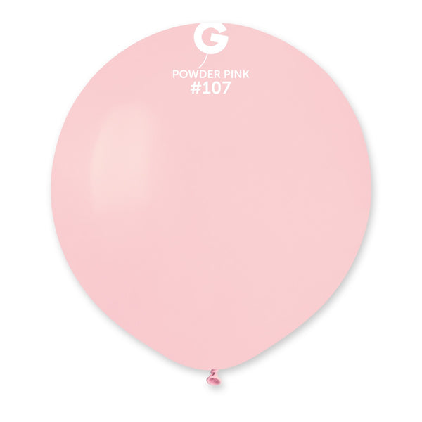 19" Powder Pink #107 G19 25pcs Round Balloon — Italian store beauty original 1200px