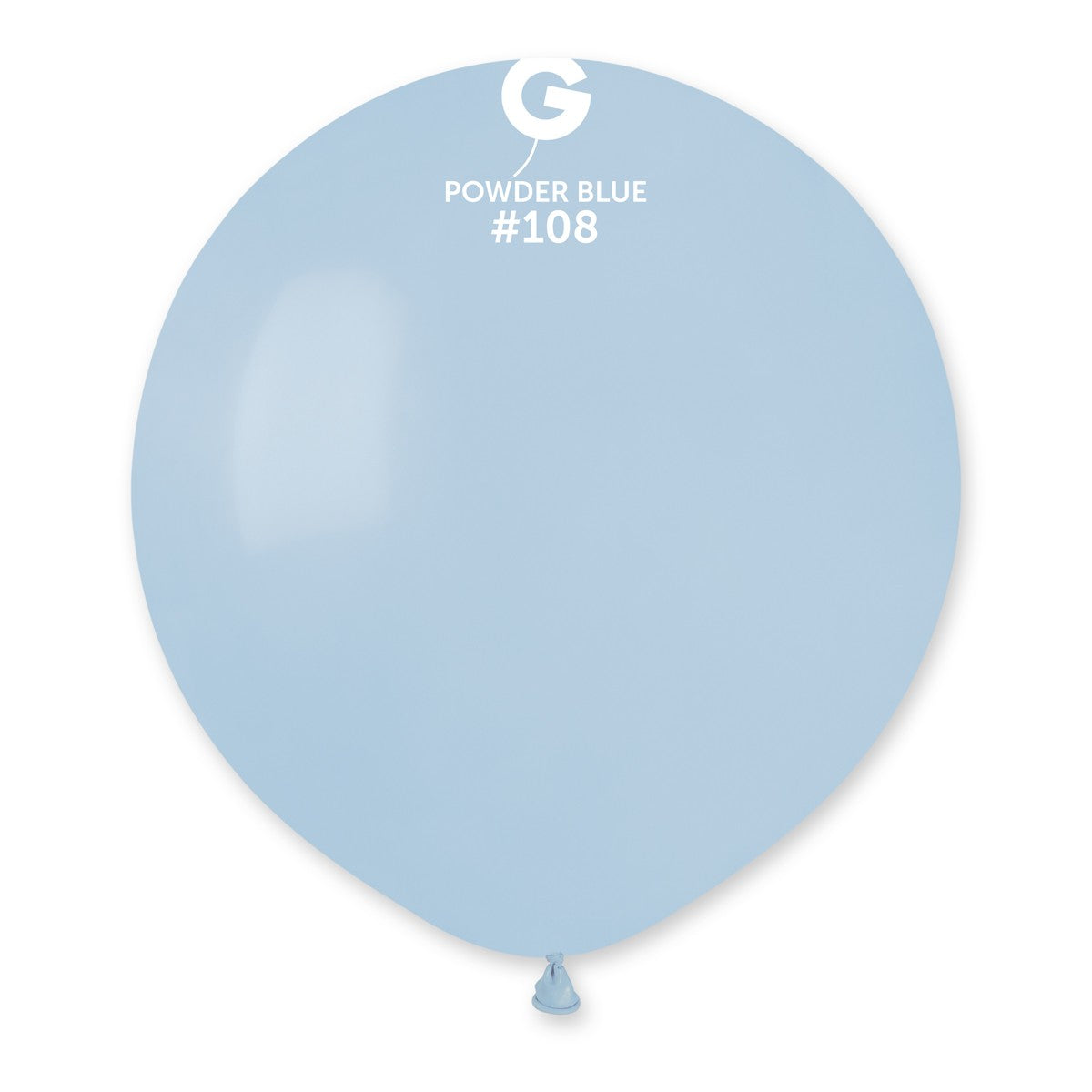 19" Powder Blue #108 G19 25pcs Round Balloon — Italian store beauty original 1200px
