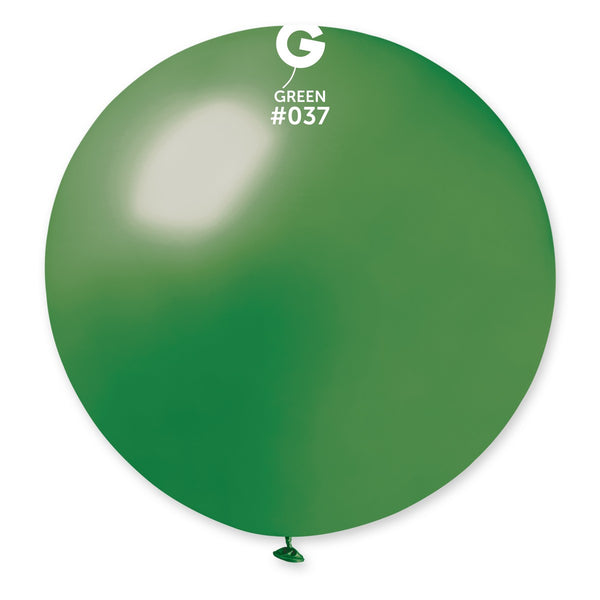 Gemar 31" Metallic Green #037 GM30 1pc Round Balloon — Italian store beauty original 1200px