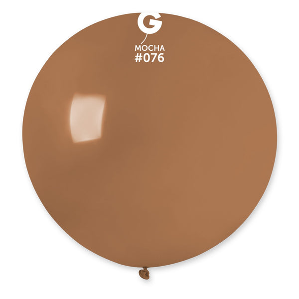 Gemar 31" Mocha #076 G30 1pc Round Balloon — Italian store beauty original 1200px