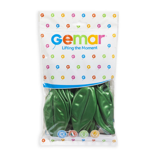 19" Metallic Green #037 GM19 25pcs Round Balloon — Italian store pack original 1200px