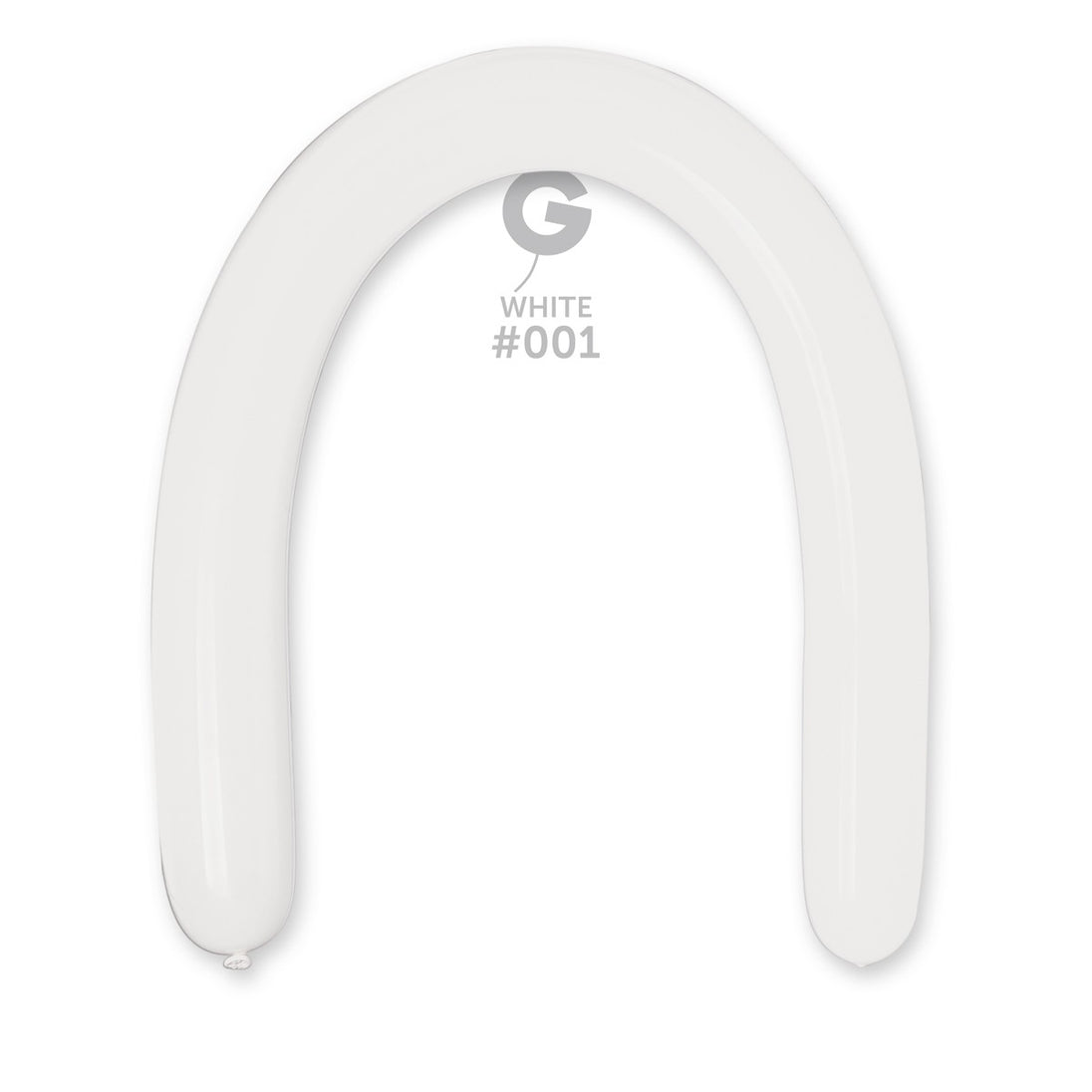 Gemar 3" White #001 D6 50pcs Modelling Balloons — Italian store beauty original 1200px