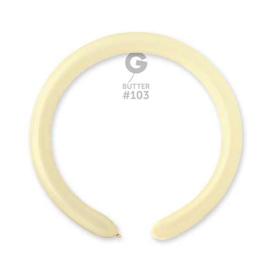 Gemar 2" Butter modelling balloon, single inflated balloon