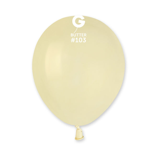 Gemar 5" Butter #103 A50 50pcs Round Balloon — Italian store beauty original 1200px