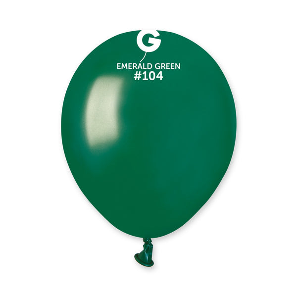 Gemar 5" Emerald Green #104 A50 50pcs Round Balloon — Italian store beauty original 1200px