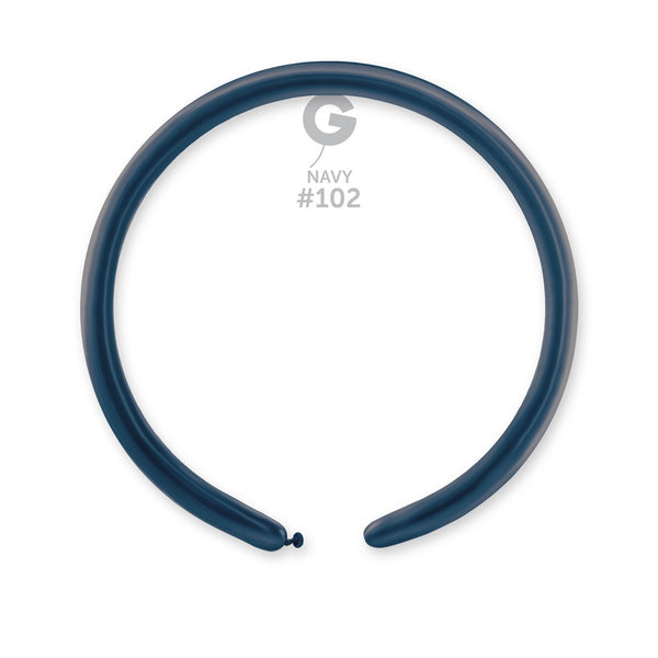 Gemar 1" Navy #102 D2 100pcs Modelling Balloons — Italian store beauty original 1200px