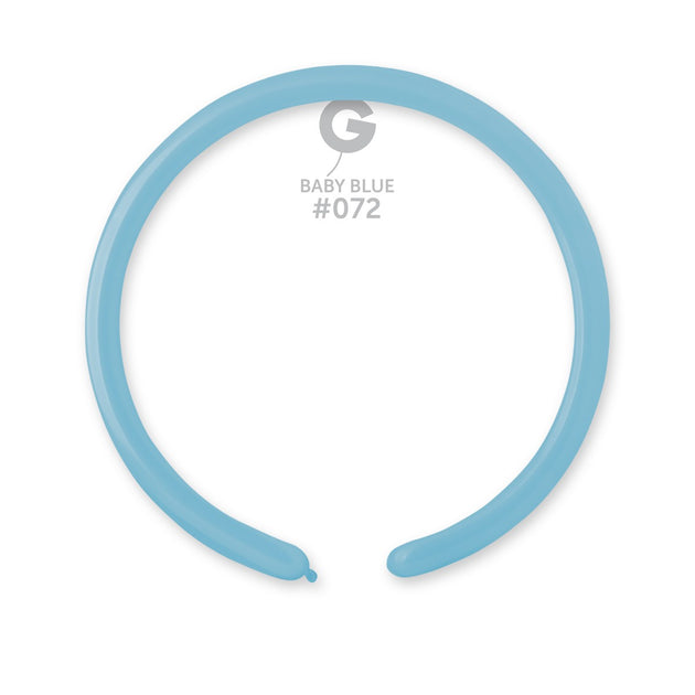 Gemar 1" Baby Blue #072 D2 100pcs Modelling Balloons — Italian store beauty original 1200px
