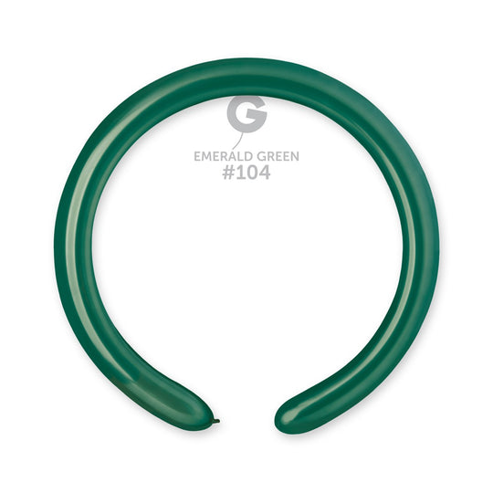 Gemar 2" Emerald Green #104 D4 100pcs Modelling Balloons — Italian store beauty original 1200px