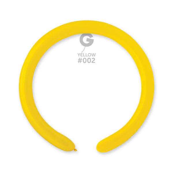 Gemar 2" Yellow #002 D4 100pcs Modelling Balloons — Italian store beauty original 1200px