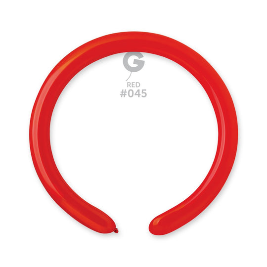 Gemar 2" Red #045 D4 100pcs Modelling Balloons — Italian store beauty original 1200px