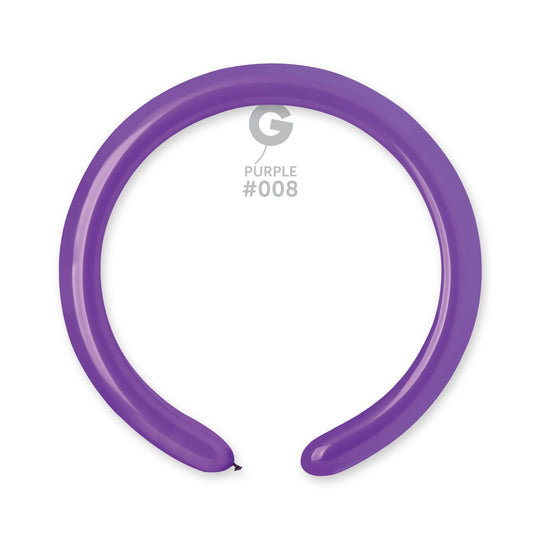 Gemar 2" Purple #008 D4 100pcs Modelling Balloons — Italian store beauty original 1200px