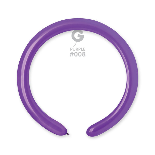 Gemar 2" Purple #008 D4 100pcs Modelling Balloons — Italian store beauty original 1200px