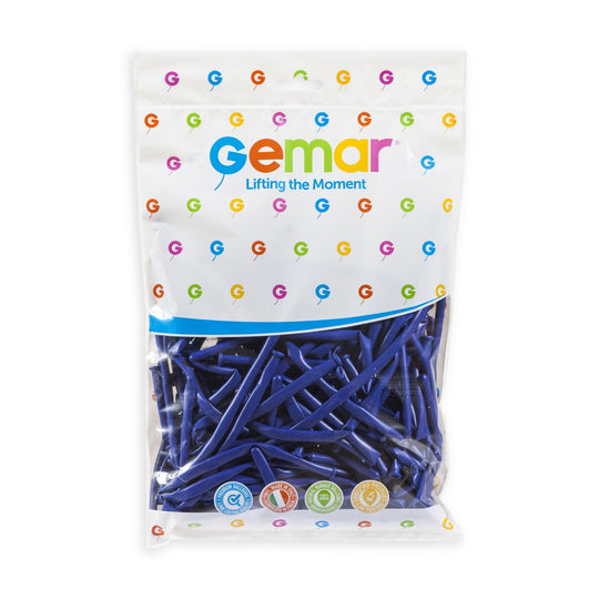 Gemar 2" Royal Blue #046 D4 100pcs Modelling Balloons — Italian store pack original 1200px