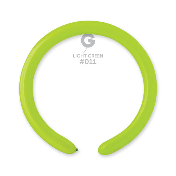 Gemar 2" Light Green #011 D4 100pcs Modelling Balloons — Italian store beauty original 1200px