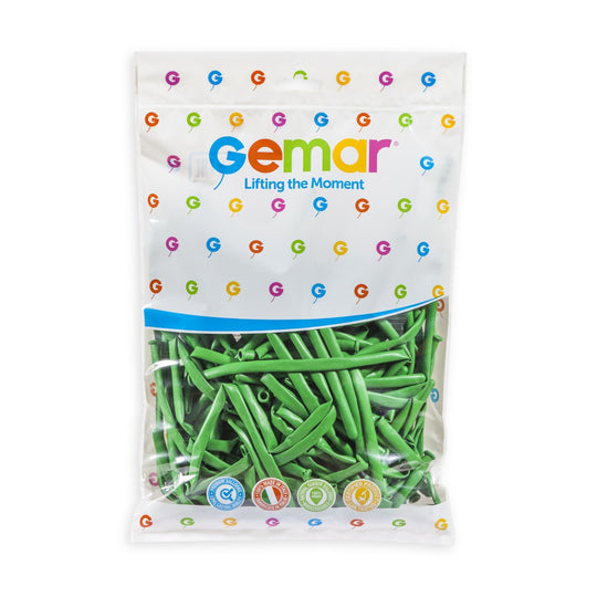 Gemar 2" Green #012 D4 100pcs Modelling Balloons — Italian store pack original 1200px