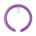 Gemar 2" Lavender modelling balloon, single inflated balloon