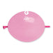 Gemar 6" Rose link balloon, single inflated balloon