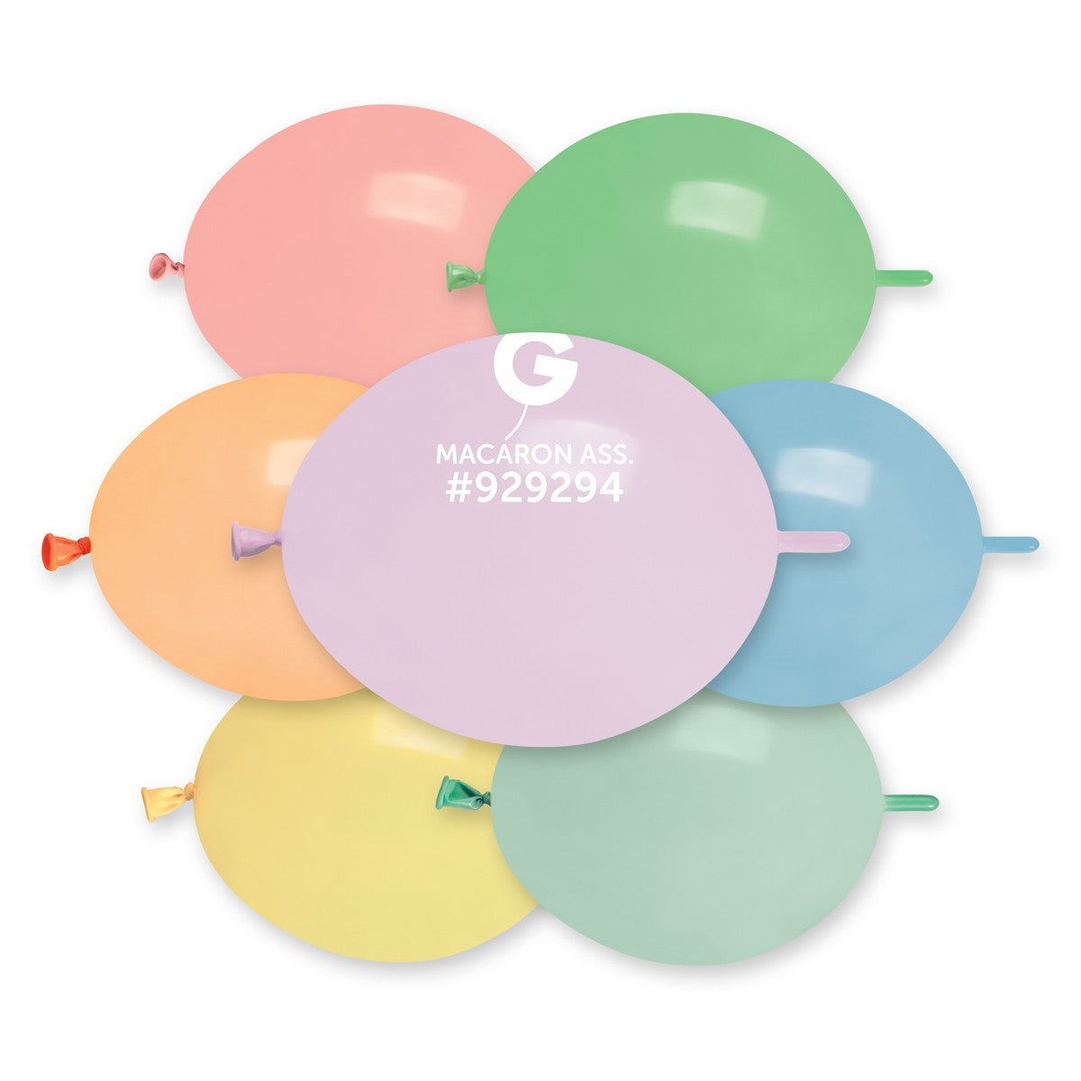 Gemar 6" Macaron Assorted #929294 GL6 100pcs Link Balloons — Italian store beauty original 1200px