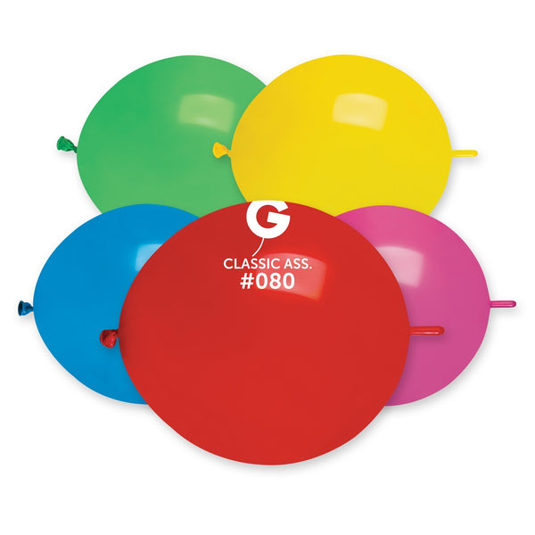 Gemar 13" Assorted #080 GL13 50pcs Link Balloons — Italian store beauty original 1200px