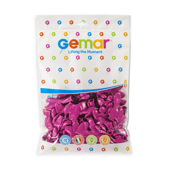 Gemar 6" Fuchsia #007 CR6 100pcs Modelling Balloons — Italian store pack original 1200px