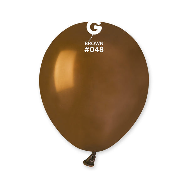 Gemar 5" Brown #048 A50 50pcs Round Balloon — Italian store beauty original 1200px