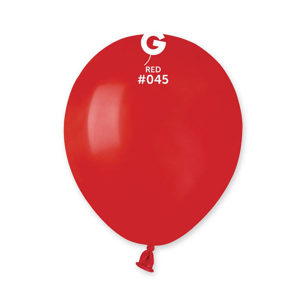 Gemar 5" Red #045 A50 50pcs Round Balloon — Italian store beauty original 1200px