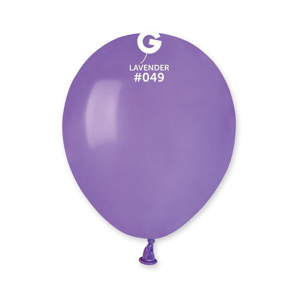 Gemar 5" Lavender #049 A50 50pcs Round Balloon — Italian store beauty original 1200px