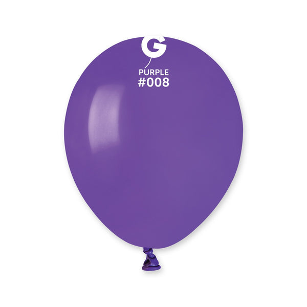 Gemar 5" Purple #008 A50 50pcs Round Balloon — Italian store beauty original 1200px