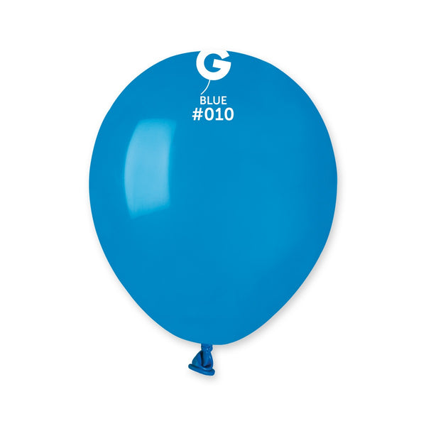 Gemar 5" Blue #010 A50 50pcs Round Balloon — Italian store beauty original 1200px