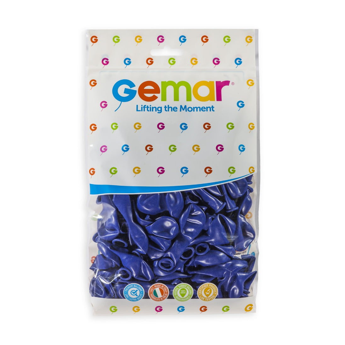 Gemar 5" Royal Blue #046 A50 50pcs Round Balloon — Italian store pack original 1200px