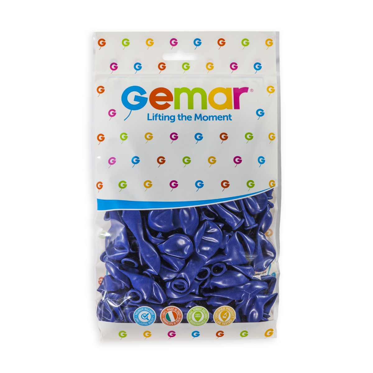 Gemar 5" Royal Blue #046 A50 50pcs Round Balloon — Italian store pack original 1200px