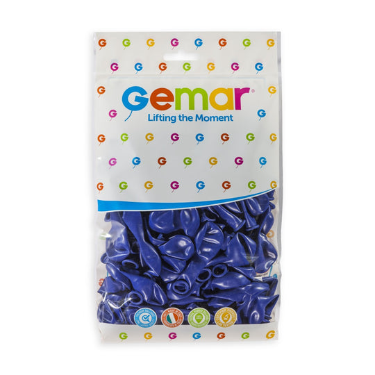Gemar 5" Royal Blue #046 A50 50pcs Round Balloon — Italian store pack original 1200px