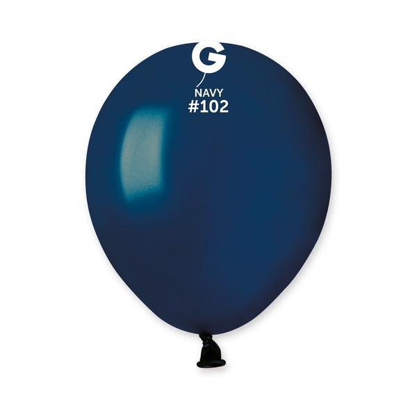 Gemar 5" Navy #102 A50 50pcs Round Balloon — Italian store beauty original 1200px