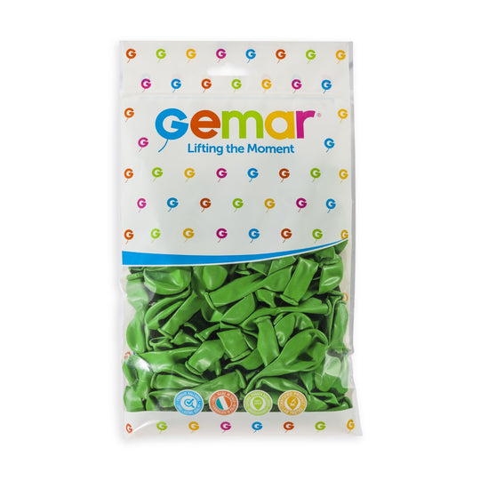 Gemar 5" Green #012 A50 50pcs Round Balloon — Italian store pack original 1200px