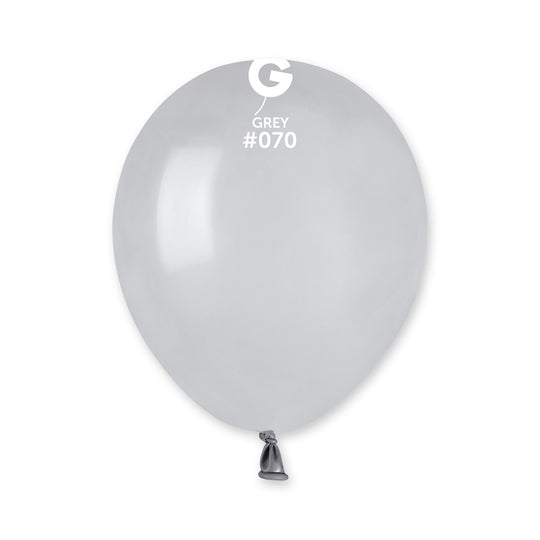 Gemar 5" Grey #070 A50 50pcs Round Balloon — Italian store beauty original 1200px