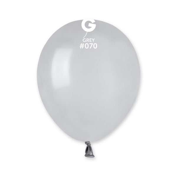 Gemar 5" Grey #070 A50 50pcs Round Balloon — Italian store beauty original 1200px