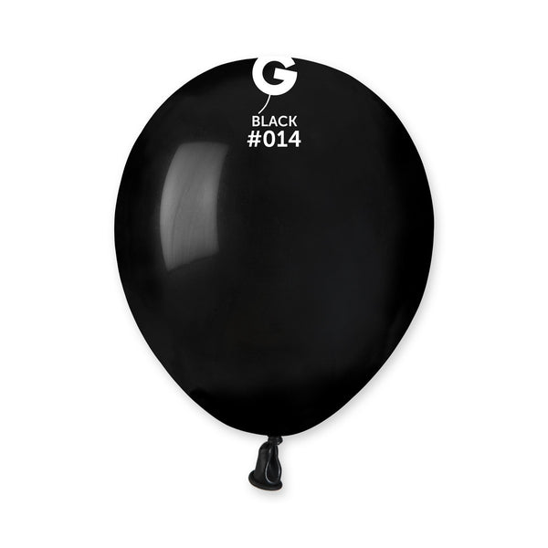 Gemar 5" Black #014 A50 50pcs Round Balloon — Italian store beauty original 1200px