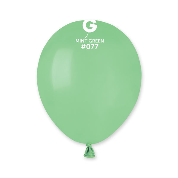 Gemar 5" Mint Green #077 A50 50pcs Round Balloon — Italian store beauty original 1200px
