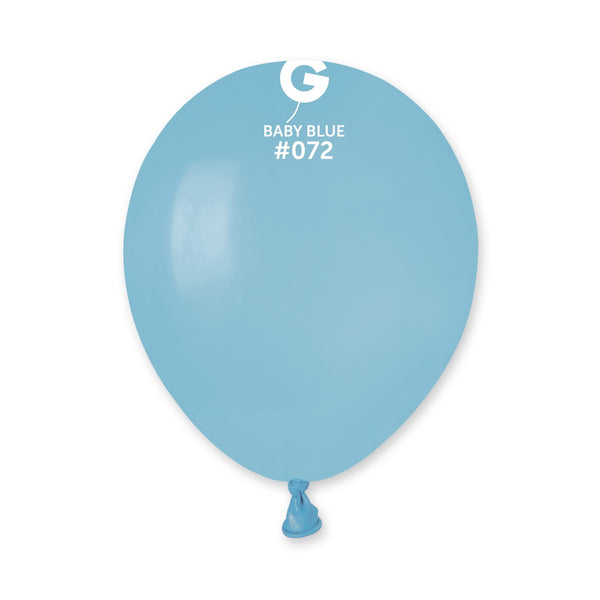 Gemar 5" Baby Blue #072 A50 50pcs Round Balloon — Italian store beauty original 1200px