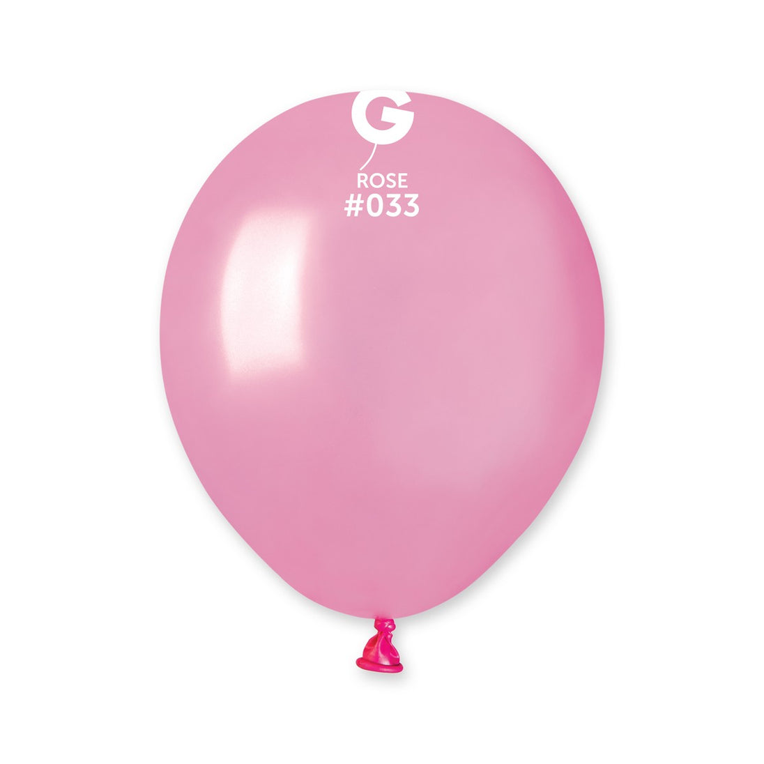 Gemar 5" Metallic Rose #033 AM50 50pcs Round Balloon — Italian store beauty original 1200px