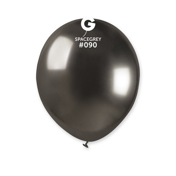 Gemar 5" Shiny Space Grey #090 AB50 50pcs Round Balloon — Italian store beauty original 1200px