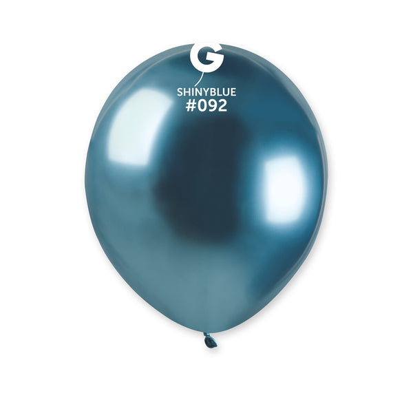 Gemar 5" Shiny Blue #092 AB50 50pcs Round Balloon — Italian store beauty original 1200px