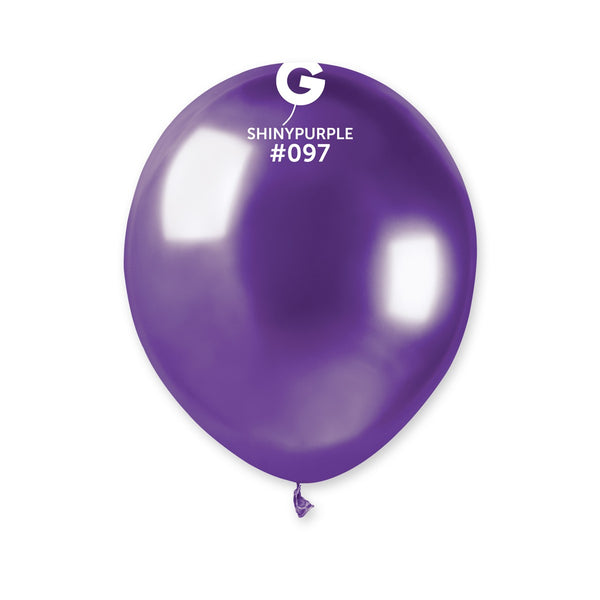Gemar 5" Shiny Purple #097 AB50 50pcs Round Balloon — Italian store beauty original 1200px