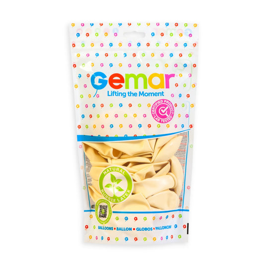 Gemar 13" Butter #103 G120 50pcs Round Balloon — Italian store pack original 1200px