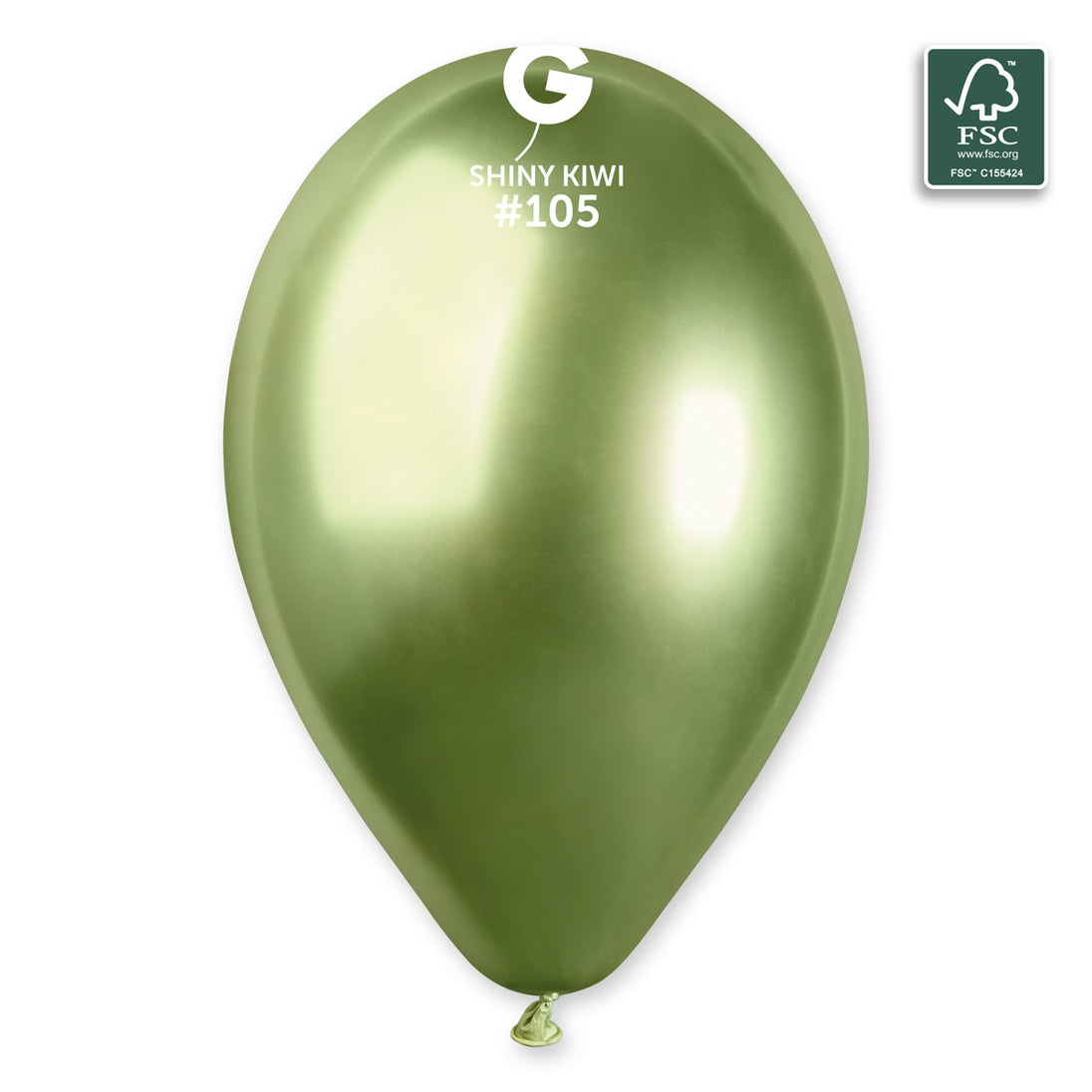 Gemar 13" Shiny Kiwi #105 GB120 50pcs Round Balloon — Italian store beauty original 1200px