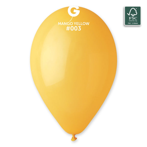 Gemar 13" Yellow #003 G120 50pcs Round Balloon — Italian store beauty original 1200px