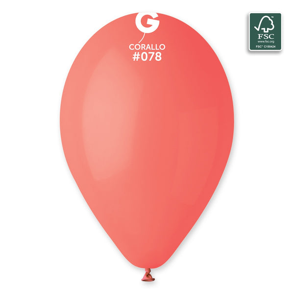 Gemar 13" Corallo #078 G120 50pcs Round Balloon — Italian store beauty original 1200px