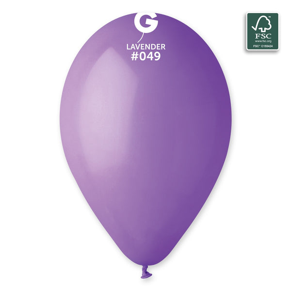 Gemar 13" Lavender #049 G120 50pcs Round Balloon — Italian store beauty original 1200px